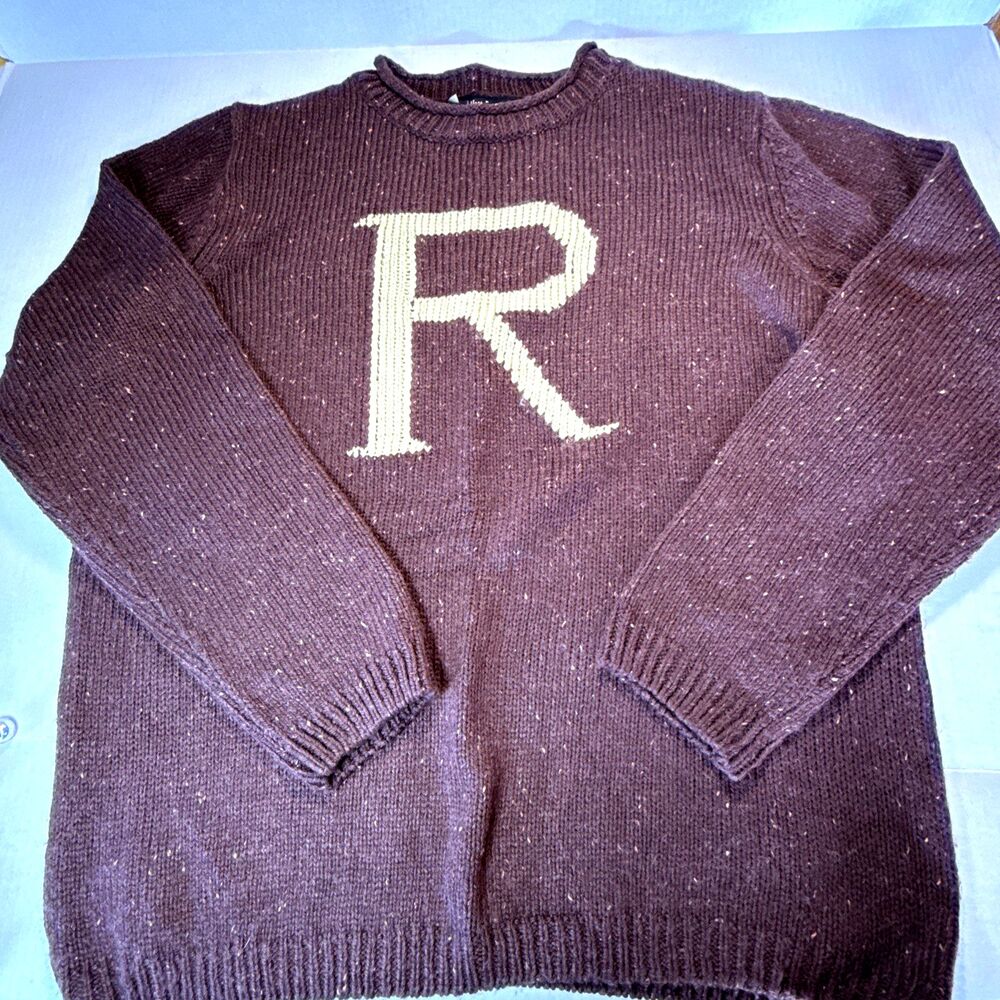 Harry Potter Roll Neck Sweater Womens XXL Maroon Ron Weasley Universal Studios